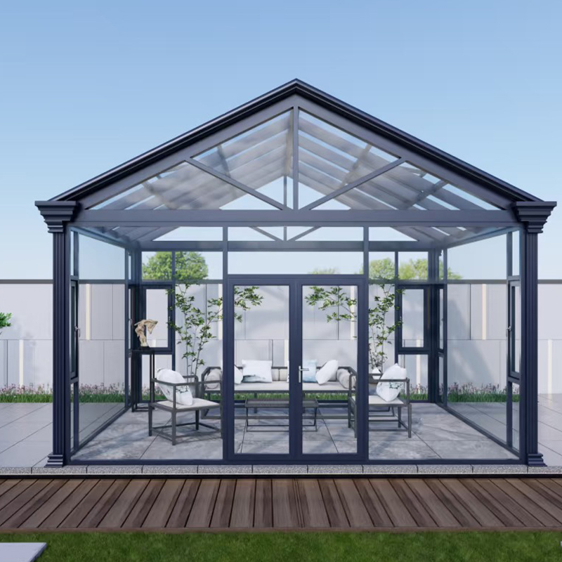 Sunroom z ramą A ze stopu aluminium (wydajność przy wietrze i śniegu)